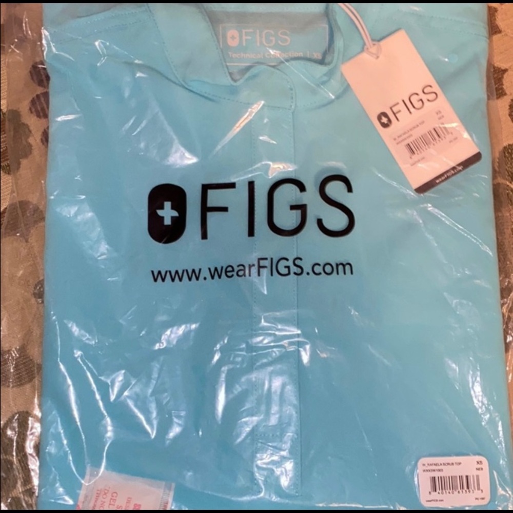 🔥Figs NEON Blue SET 🌺